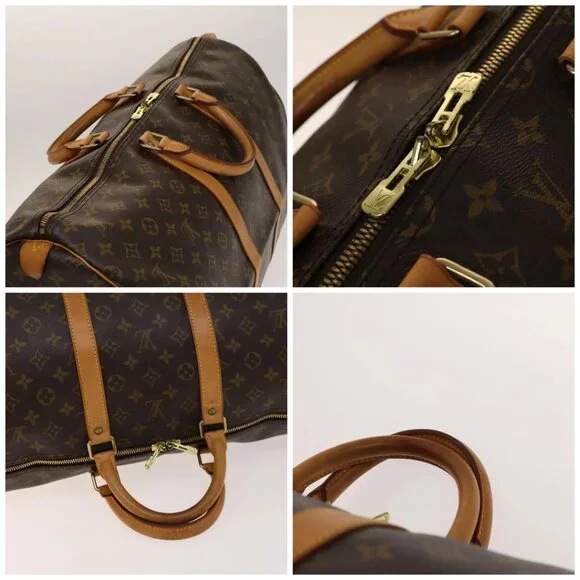 LOUIS VUITTON Monogram Keepall 55 Boston Bag M41424 LV Auth ep10530 - Picture 16 of 16